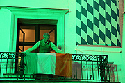 auch die irischen Flagge wurde am Hofbräuhaus aufgehängt (©Foto:Martin Schmitz)